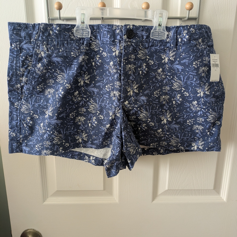 NWT GAP Floral Blue Women's Summer Shorts